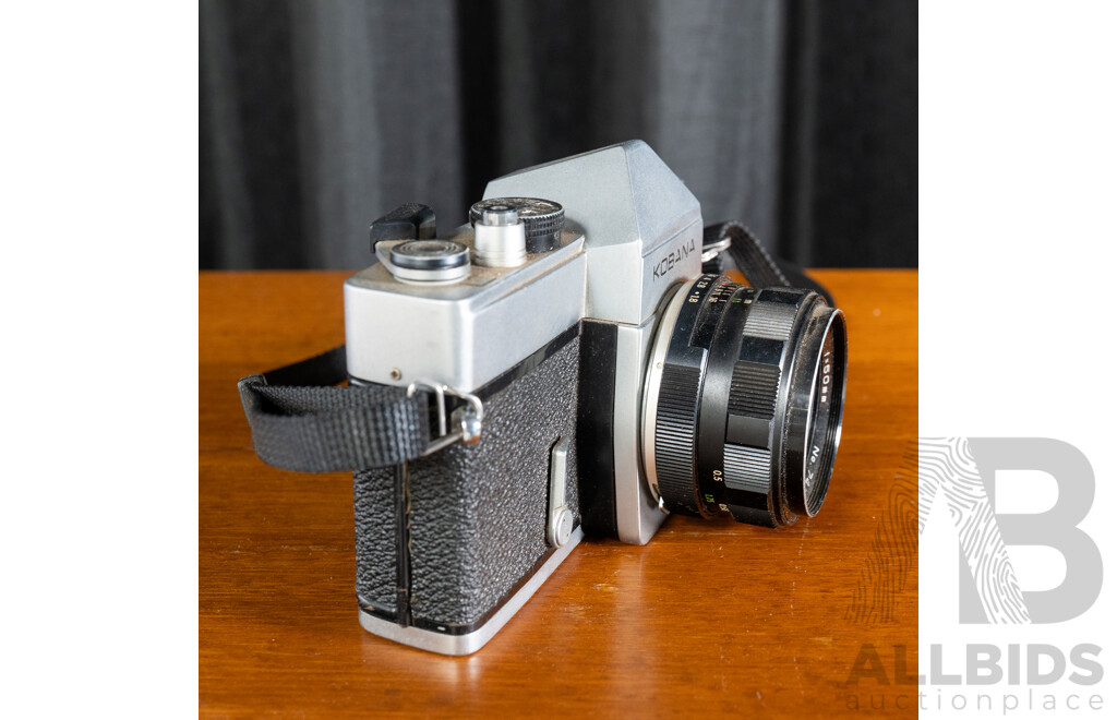 Vintage Kobana 35mm film SLR camera with Fixed Kobanar 50mm f/1.8 Lens
