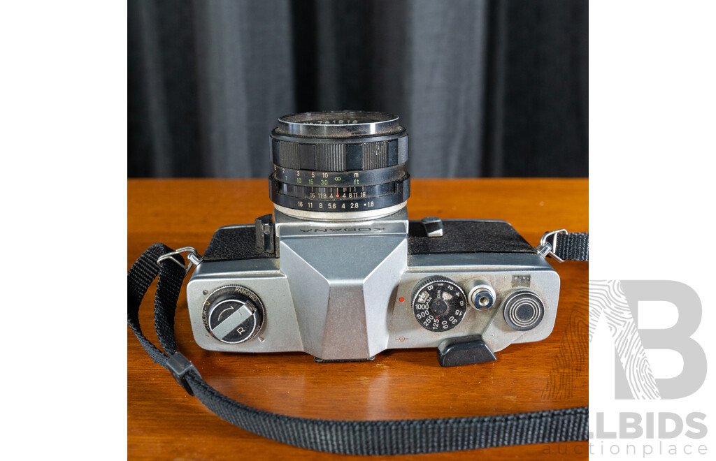 Vintage Kobana 35mm film SLR camera with Fixed Kobanar 50mm f/1.8 Lens