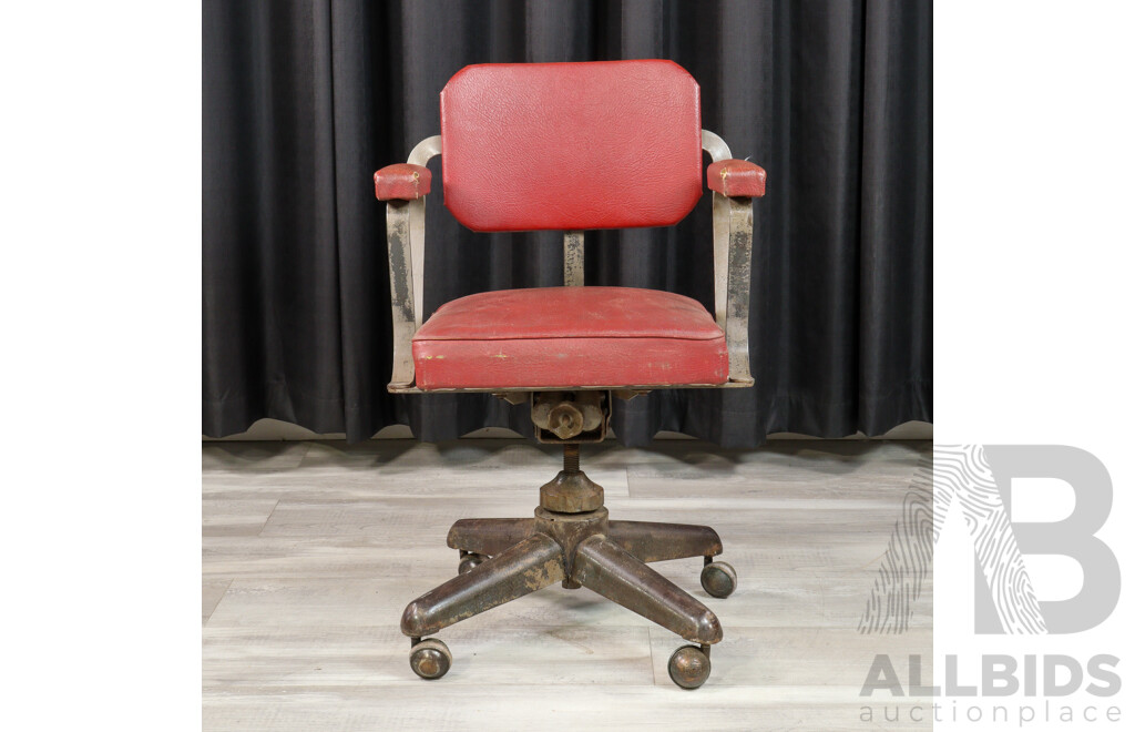 Vintage Metal Frame Universal Clerks  Chair by R.E Batger