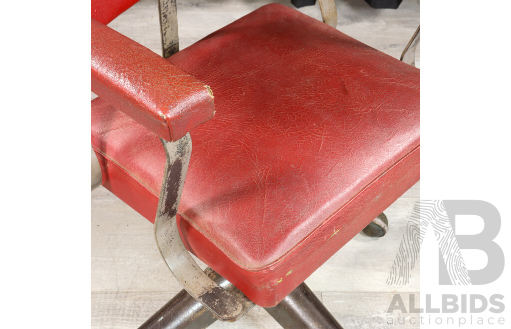 Vintage Metal Frame Universal Clerks  Chair by R.E Batger