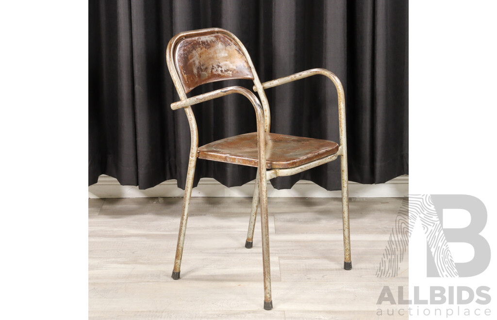 Vintage Metal Framed Carver by Sebel Furniture