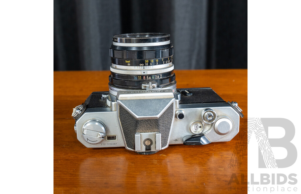 Vintage Nikkormat FT2 35mm SLR Film Camera with Nikkor 50mm f/2 Lens