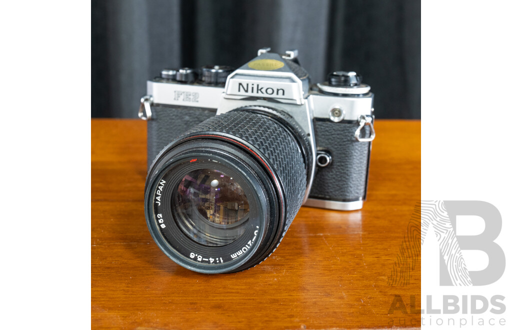 Nikon FE2 35mm SLR Camera with  Tokina SD 70-210mm
