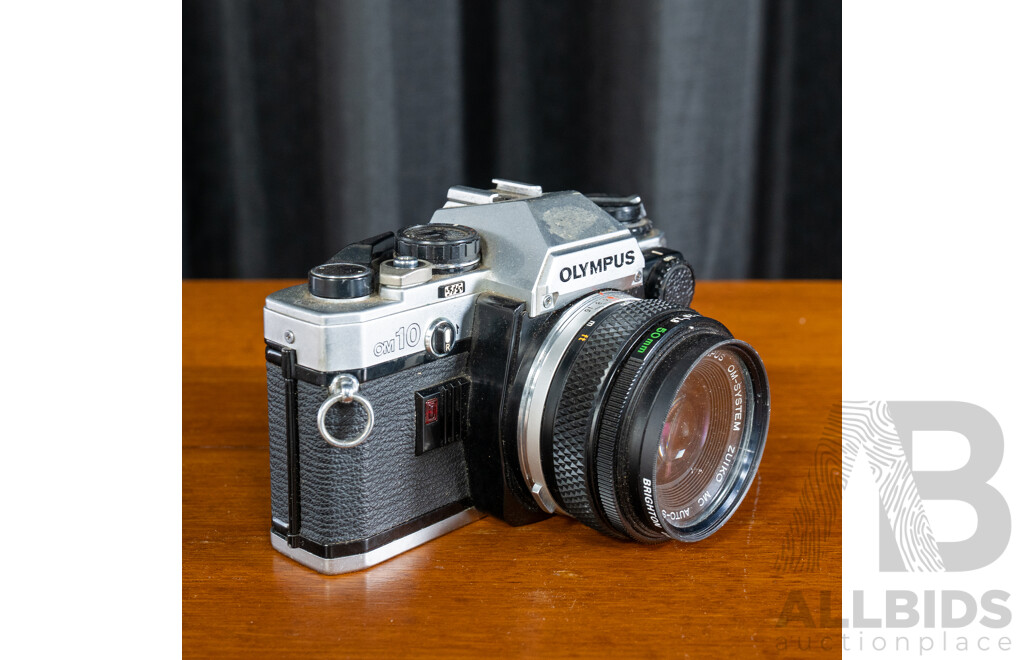 Olympus OM-10 35mm Film Camera with Zuiko 50mm f/1.8 Lens