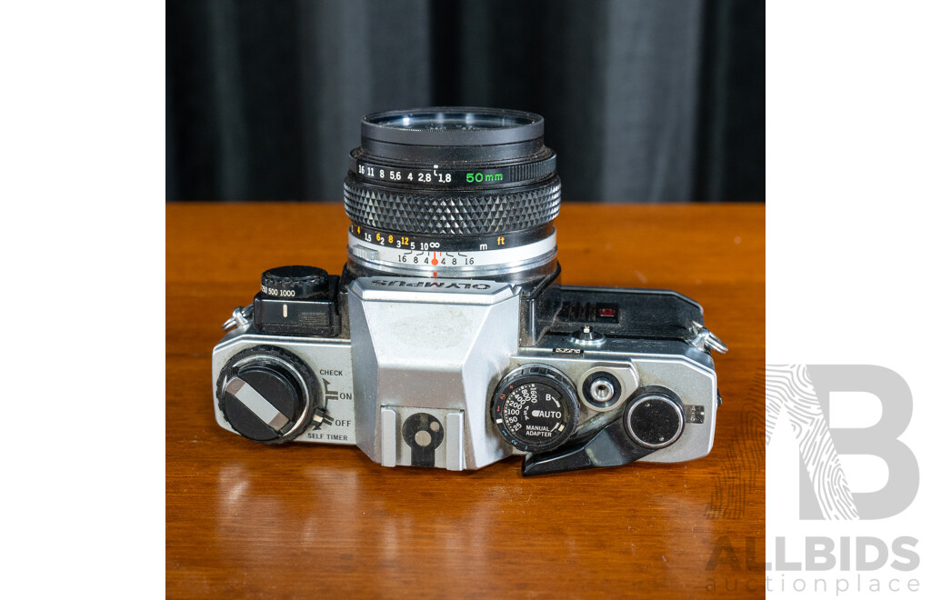 Olympus OM-10 35mm Film Camera with Zuiko 50mm f/1.8 Lens