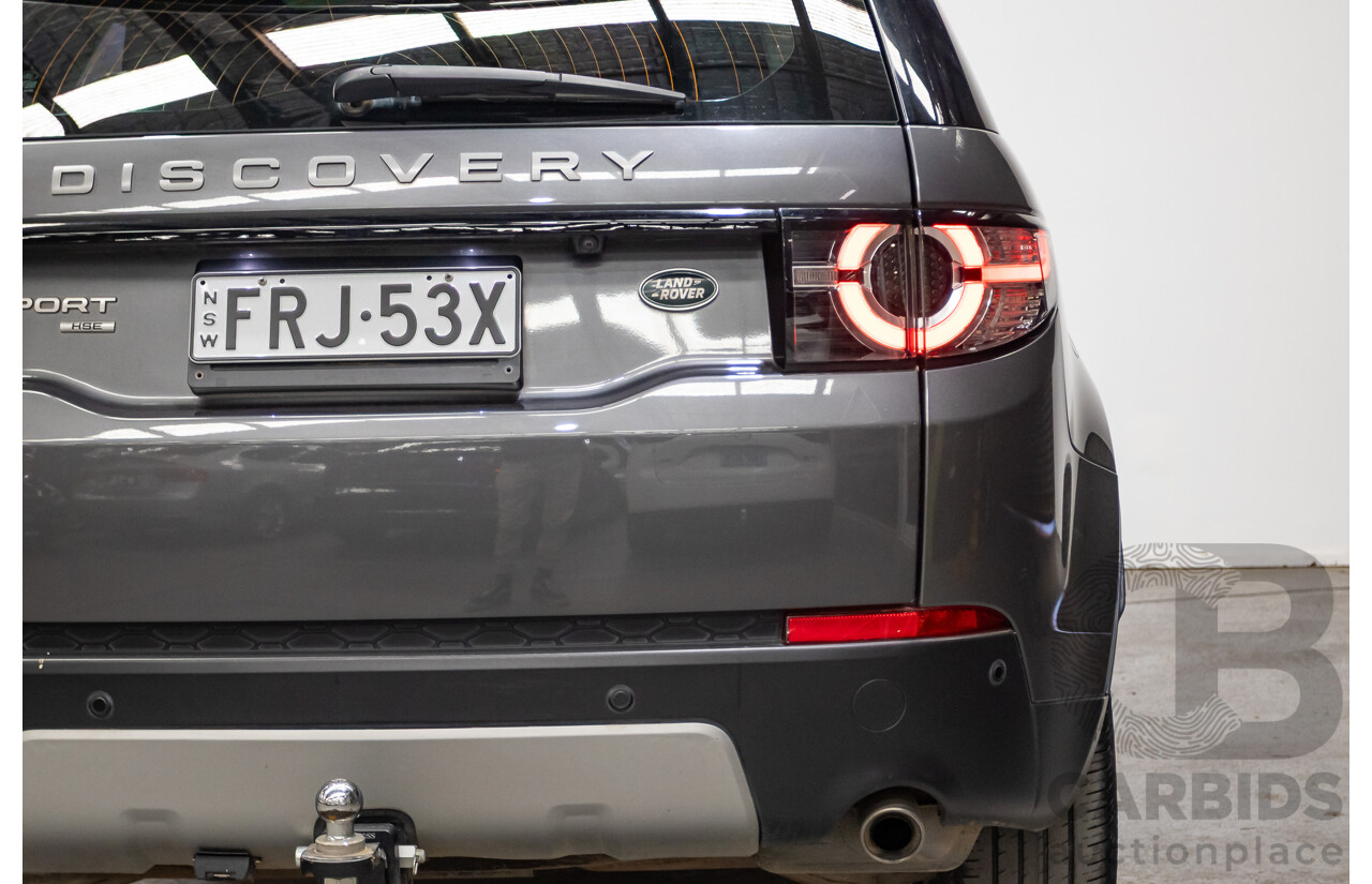 02/2018 Land Rover Discovery Sport TD4 (132kW) HSE (AWD) L550 MY18 4D Wagon Corris Grey Turbo Diesel 2.0L - 7 Seats