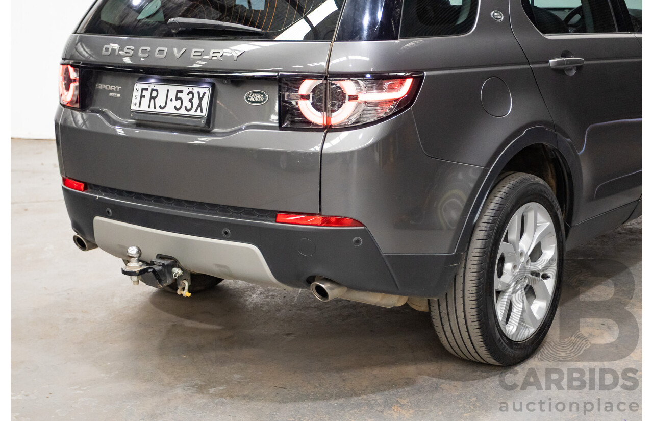 02/2018 Land Rover Discovery Sport TD4 (132kW) HSE (AWD) L550 MY18 4D Wagon Corris Grey Turbo Diesel 2.0L - 7 Seats