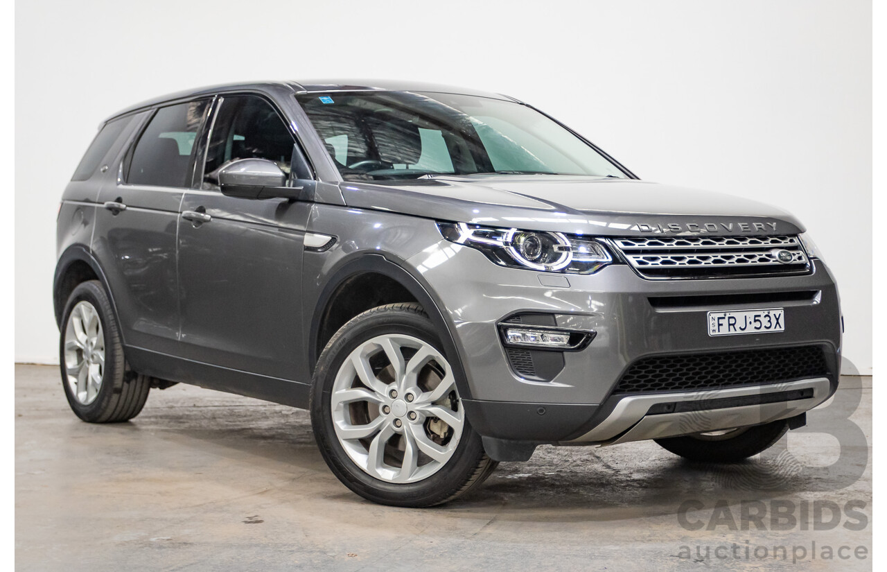 02/2018 Land Rover Discovery Sport TD4 (132kW) HSE (AWD) L550 MY18 4D Wagon Corris Grey Turbo Diesel 2.0L - 7 Seats