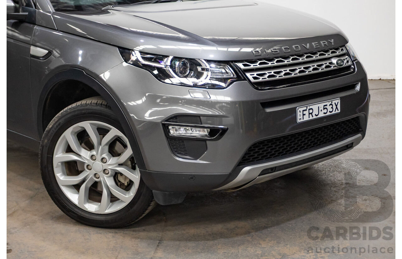 02/2018 Land Rover Discovery Sport TD4 (132kW) HSE (AWD) L550 MY18 4D Wagon Corris Grey Turbo Diesel 2.0L - 7 Seats