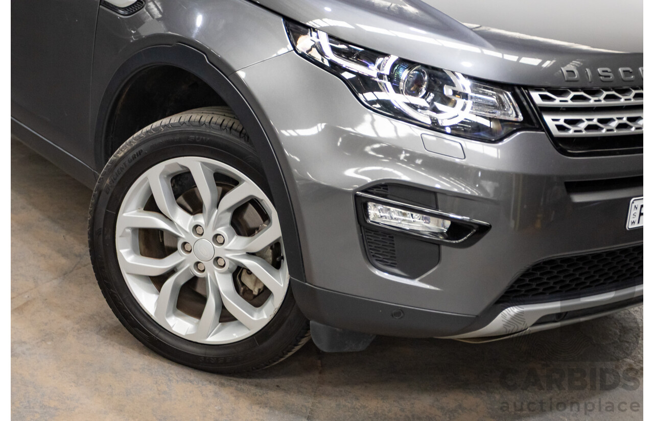 02/2018 Land Rover Discovery Sport TD4 (132kW) HSE (AWD) L550 MY18 4D Wagon Corris Grey Turbo Diesel 2.0L - 7 Seats