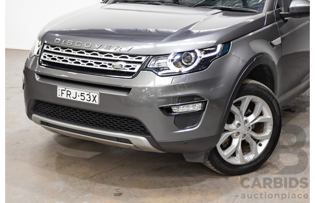 02/2018 Land Rover Discovery Sport TD4 (132kW) HSE (AWD) L550 MY18 4D Wagon Corris Grey Turbo Diesel 2.0L - 7 Seats