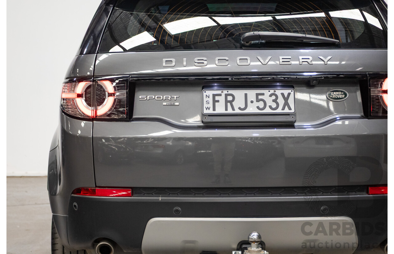02/2018 Land Rover Discovery Sport TD4 (132kW) HSE (AWD) L550 MY18 4D Wagon Corris Grey Turbo Diesel 2.0L - 7 Seats