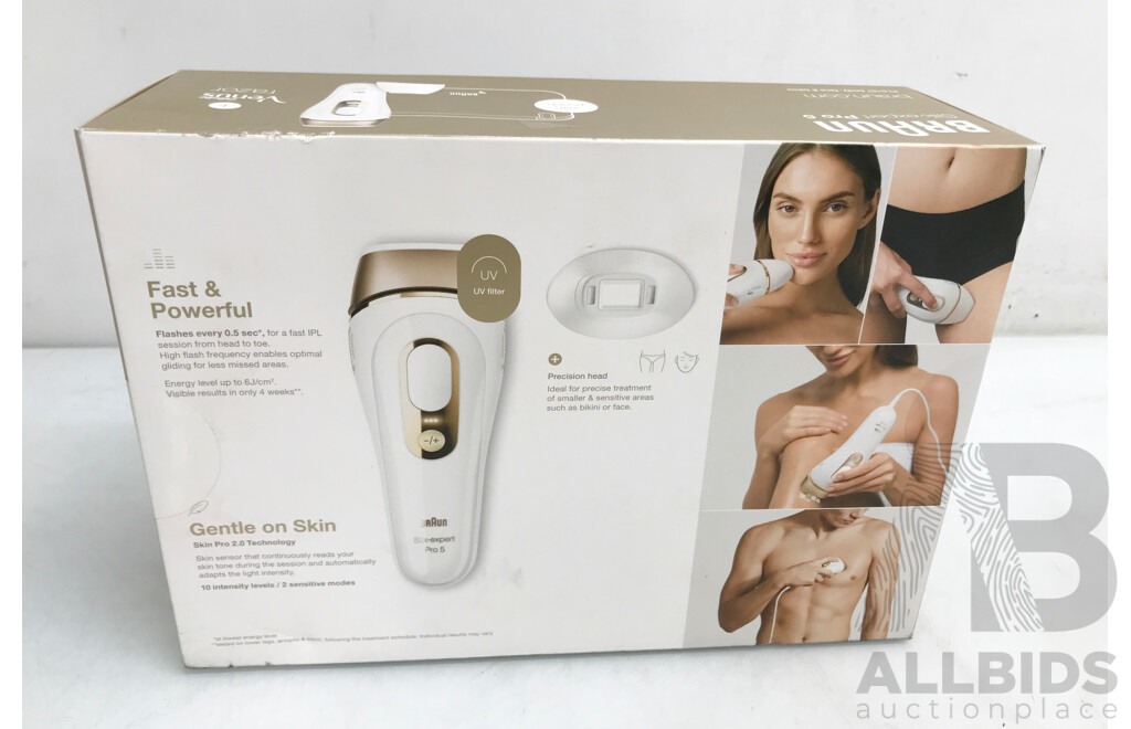Braun Silk Expert Pro 5 IPL Hair Removal System - Brand New