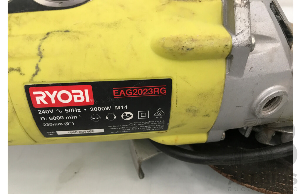 Ryobi 230mm Corded Angle Grinder