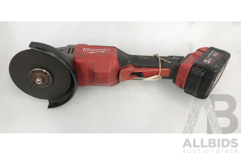 Milwaukee 18V Cordless Angle Grinder