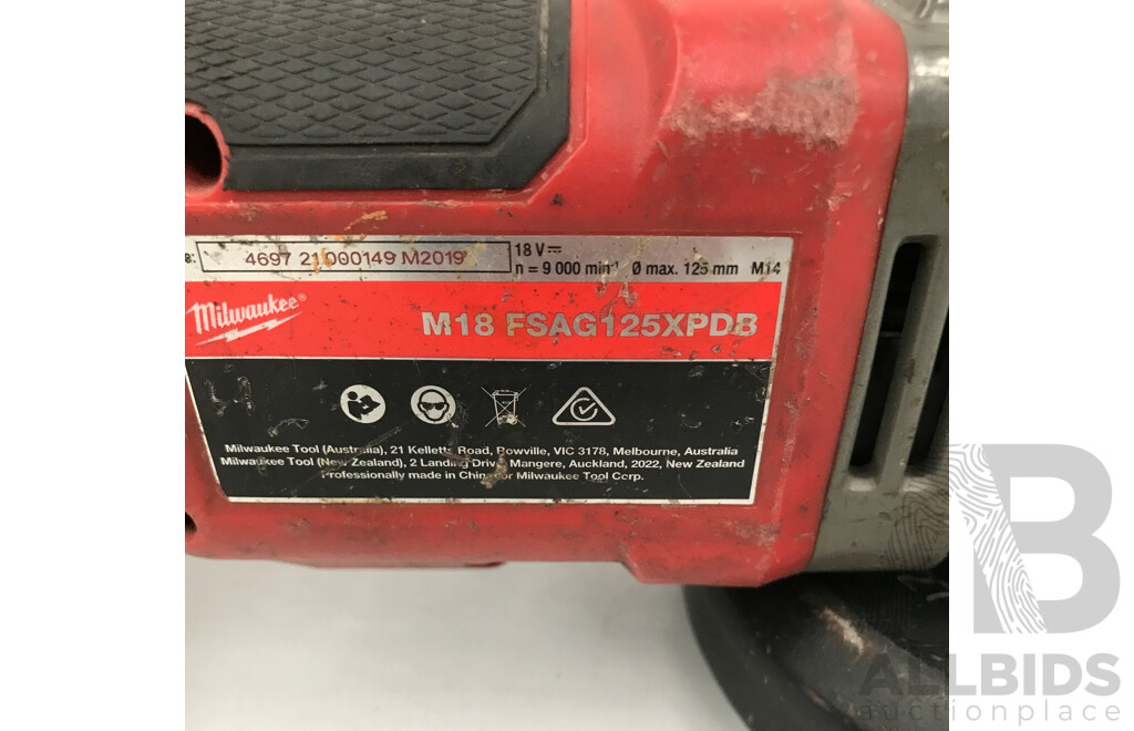 Milwaukee 18V Cordless Angle Grinder