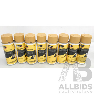 CAT Standard Performance Topcoat and Prime Paint (Yellow) 340g - Lot of 8