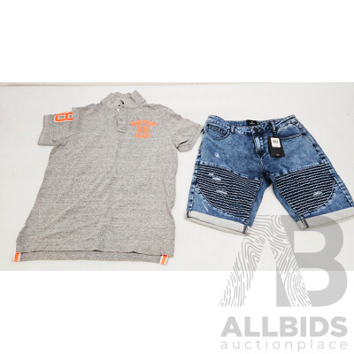 Superdry Classic Pique Polo & Goliath Blue Airy Distruction Pants