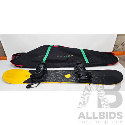 Salomon Black and Gold Swift Snowboard