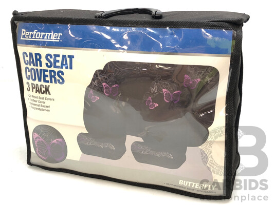 Performer Butterfly Car Seat Covers 3 Pack - Brand New