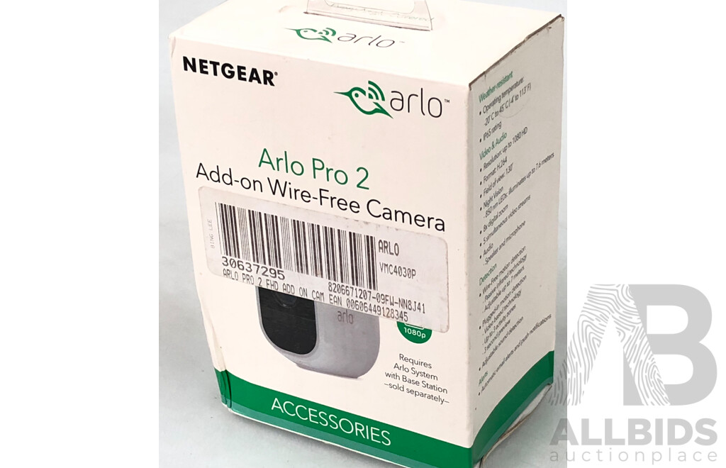 Arlo Pro 2 Add on Wire Free Camera - New