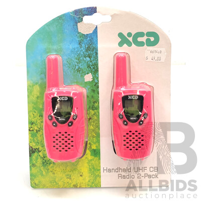 XCD 500mW Handheld UHF Radio Twin Pack - New