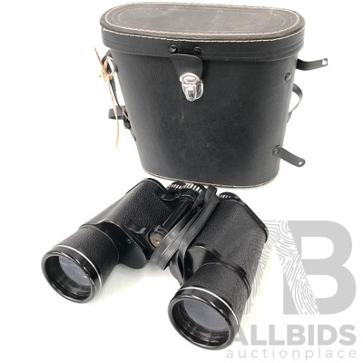 Vintage Hanimex 10 X 50 Binoculars with Hard Case