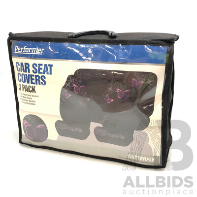 Performer Butterfly Car Seat Covers 3 Pack - Brand New