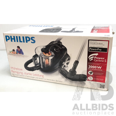 Philips 2000 Watt Power Cyclone 5 Bagless Vacuum Cleaner - Brand New
