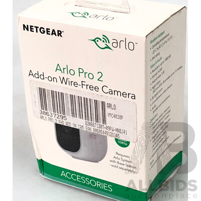 Arlo Pro 2 Add on Wire Free Camera - New