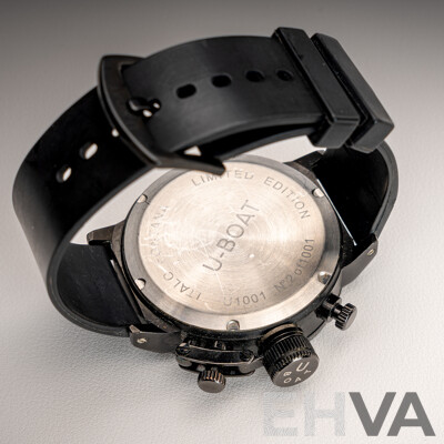 U-BOAT Italo Fontana Automatic Chronograph Watch, Black, 50mm, U1001 Limited Edition 2/1001
