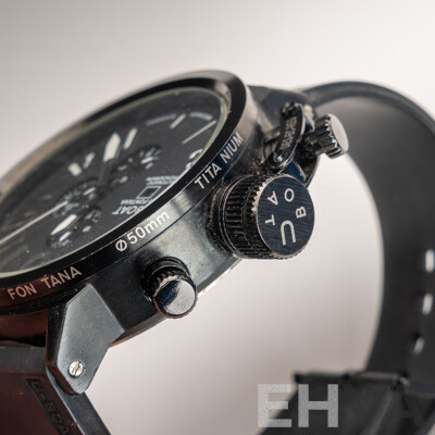 U-BOAT Italo Fontana Automatic Chronograph Watch, Black, 50mm, U1001 Limited Edition 2/1001