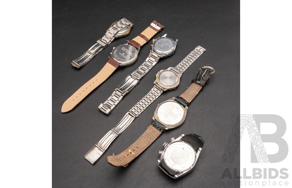 Collection of (6) Watches Including Michael Hill Chronograph Watch, 9223
