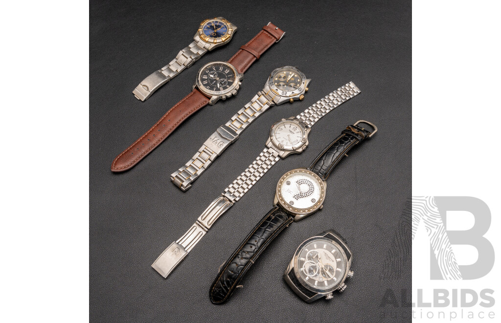 Collection of (6) Watches Including Michael Hill Chronograph Watch, 9223