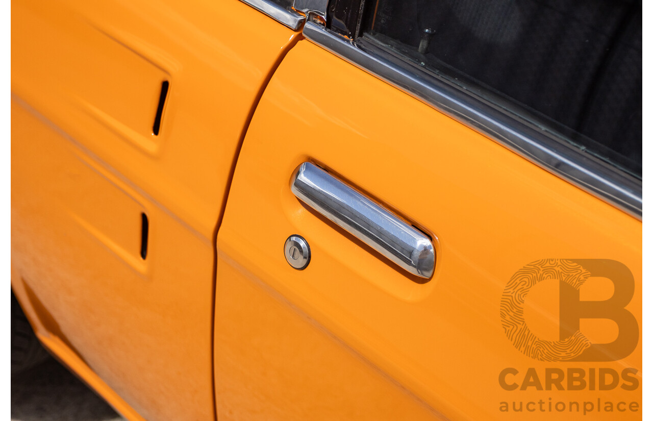 6/1971 Datsun 1200 Deluxe 2d Coupe Orange Turbo 1.8L - Modified & Engineered