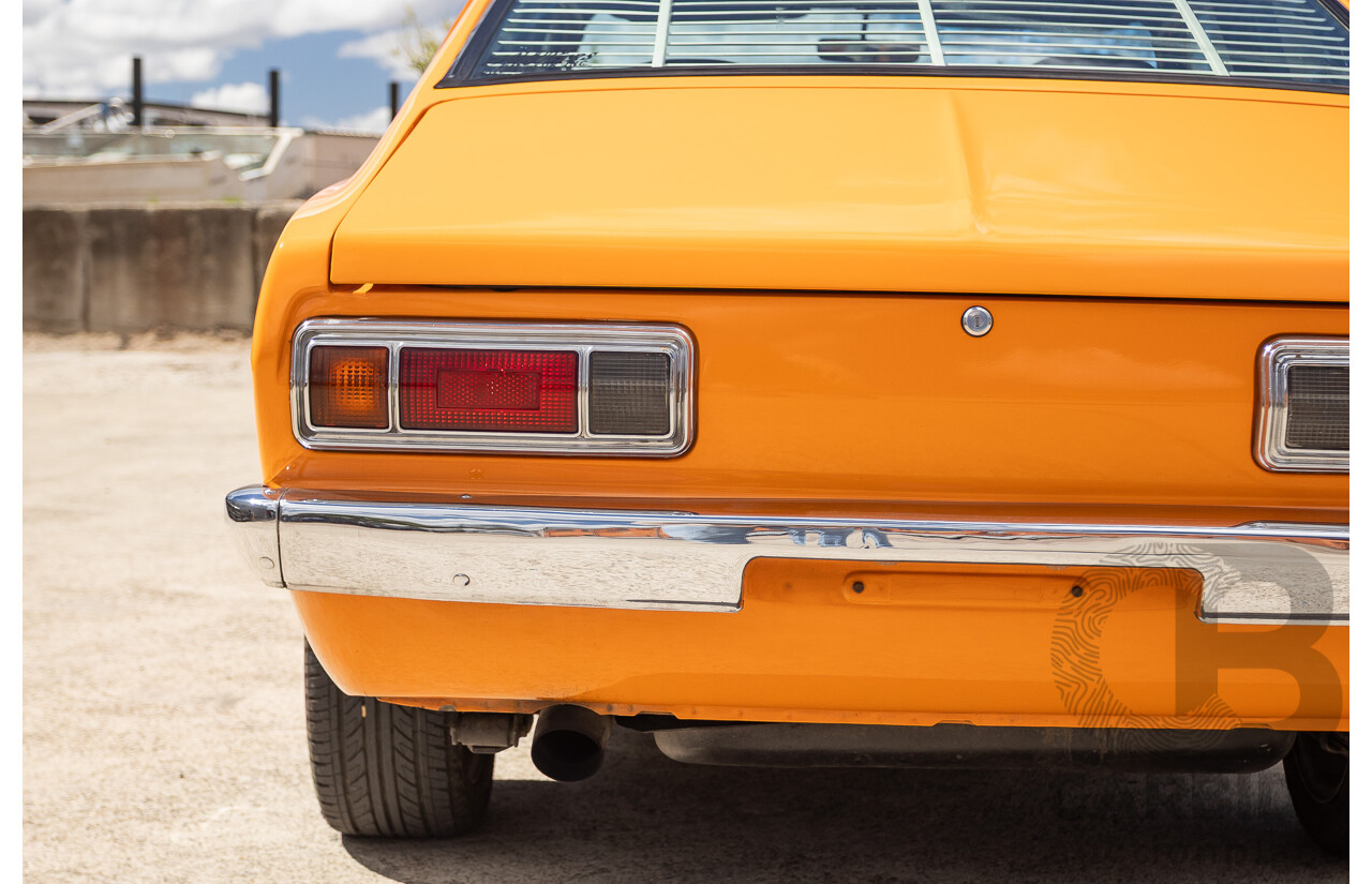 6/1971 Datsun 1200 Deluxe 2d Coupe Orange Turbo 1.8L - Modified & Engineered