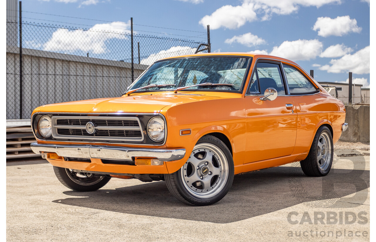 6/1971 Datsun 1200 Deluxe 2d Coupe Orange Turbo 1.8L - Modified & Engineered