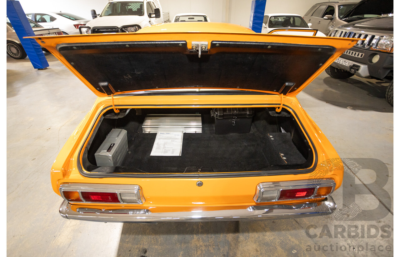 6/1971 Datsun 1200 Deluxe 2d Coupe Orange Turbo 1.8L - Modified & Engineered