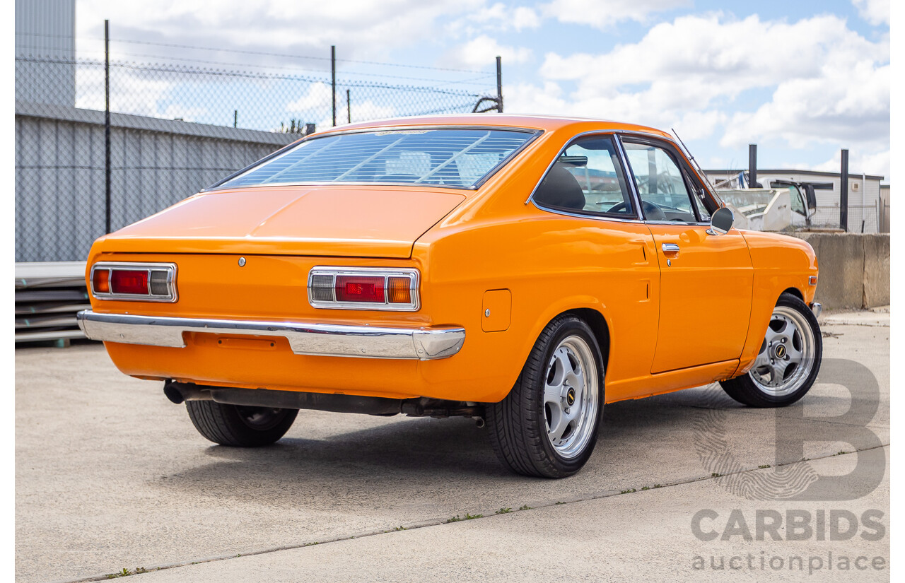 6/1971 Datsun 1200 Deluxe 2d Coupe Orange Turbo 1.8L - Modified & Engineered