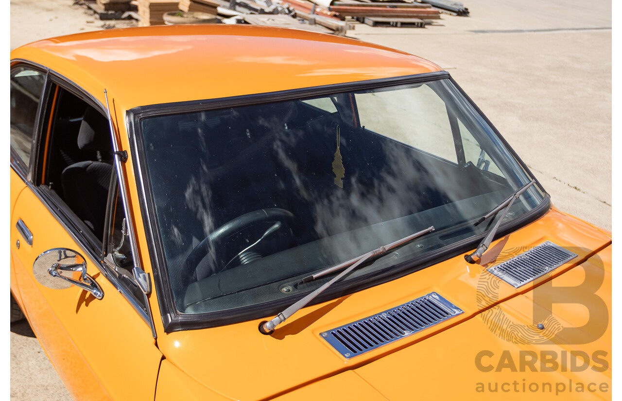 6/1971 Datsun 1200 Deluxe 2d Coupe Orange Turbo 1.8L - Modified & Engineered