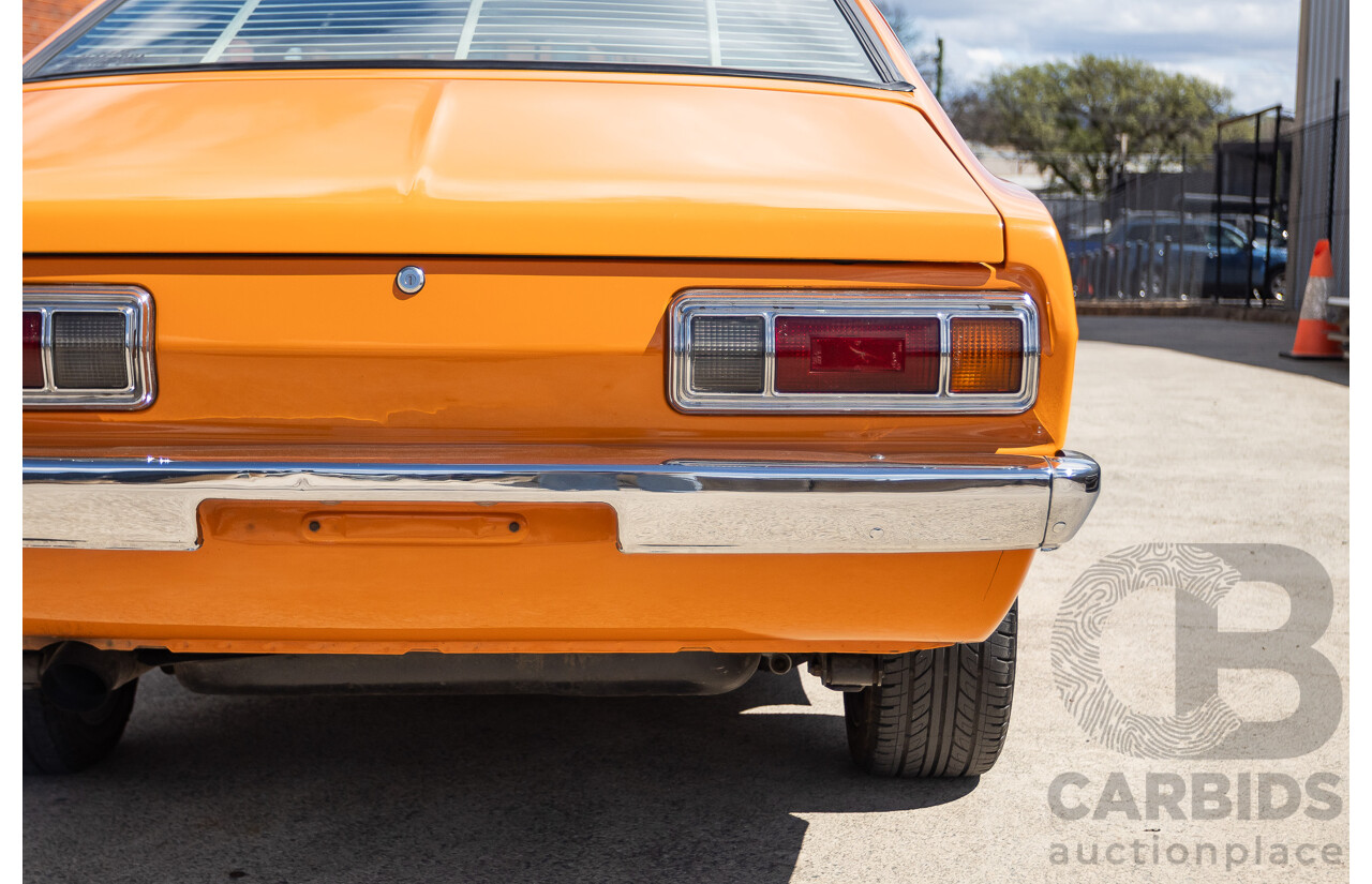 6/1971 Datsun 1200 Deluxe 2d Coupe Orange Turbo 1.8L - Modified & Engineered
