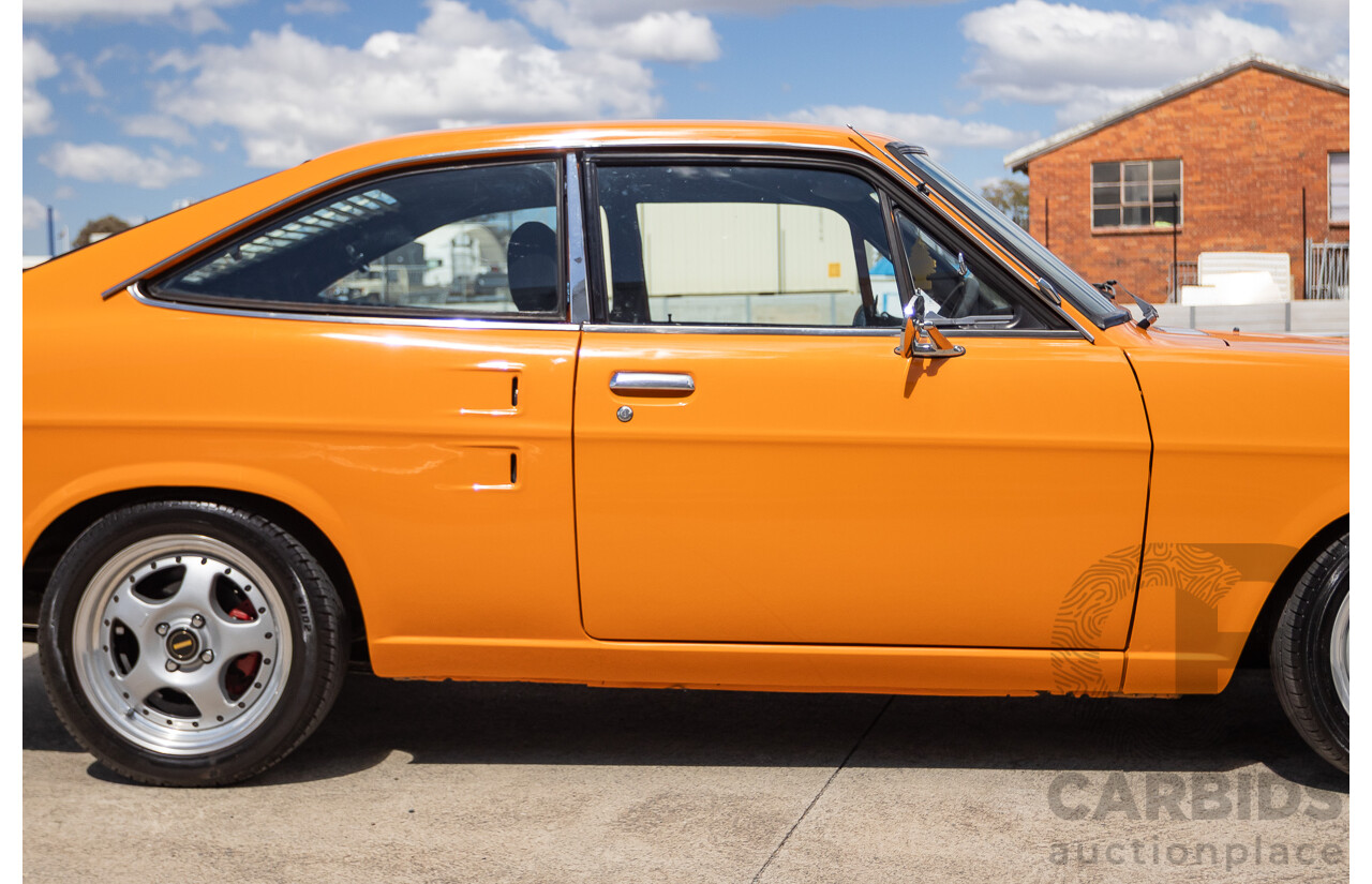 6/1971 Datsun 1200 Deluxe 2d Coupe Orange Turbo 1.8L - Modified & Engineered