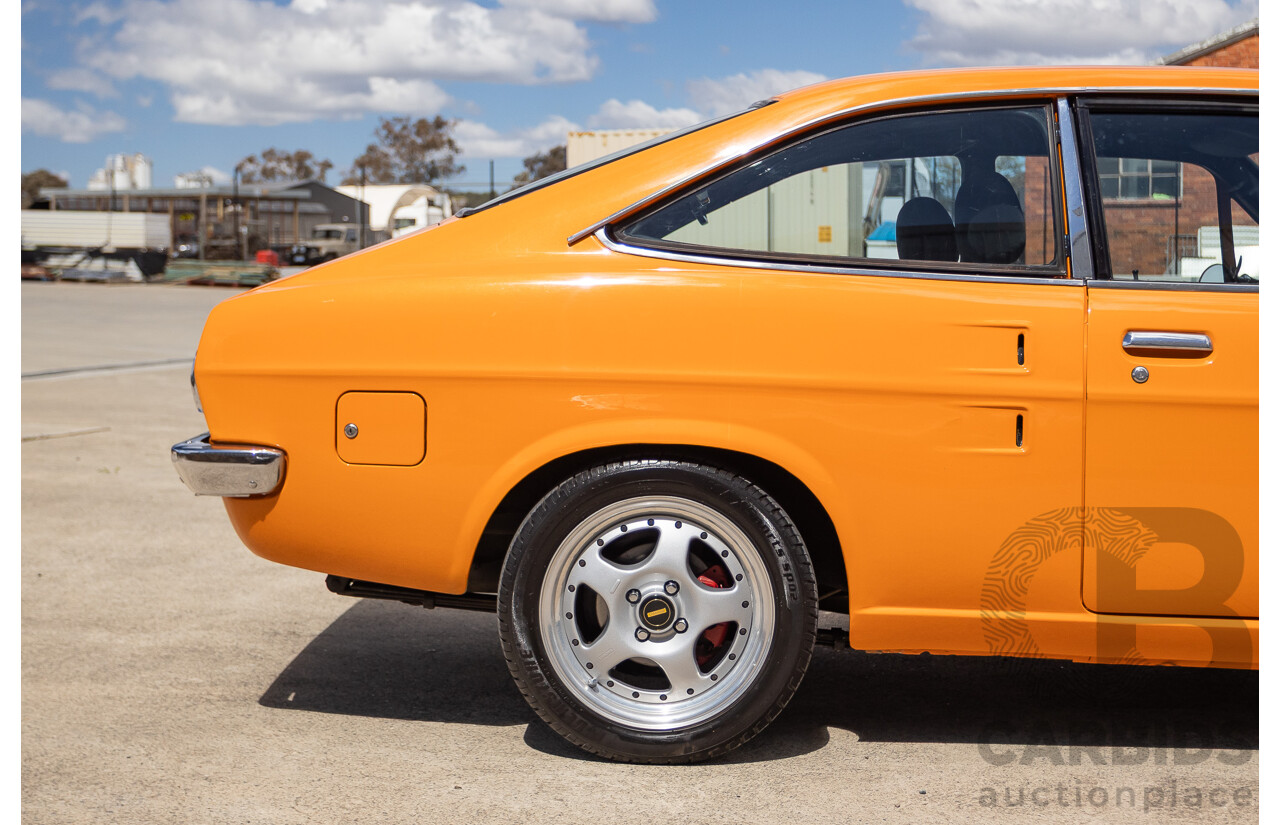 6/1971 Datsun 1200 Deluxe 2d Coupe Orange Turbo 1.8L - Modified & Engineered