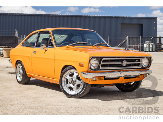 6/1971 Datsun 1200 Deluxe 2d Coupe Orange Turbo 1.8L - Modified & Engineered