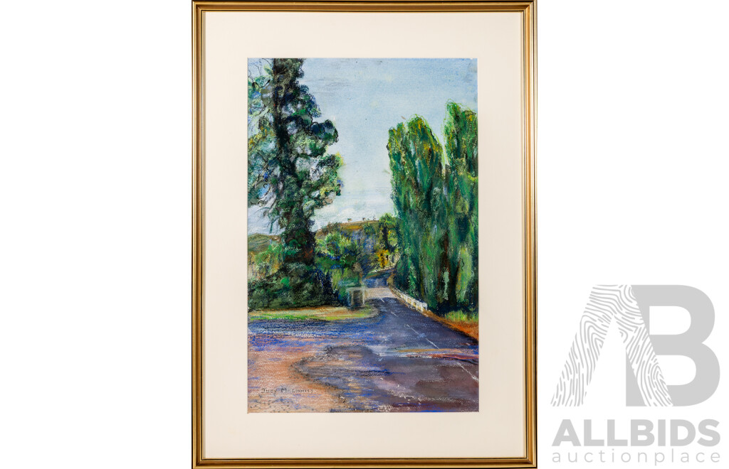Judy Maginnity, (20th Century, Australian), Tumbarumba Creek, Lovely Original Vintage Pastel, 74 x 54 cm (frame)