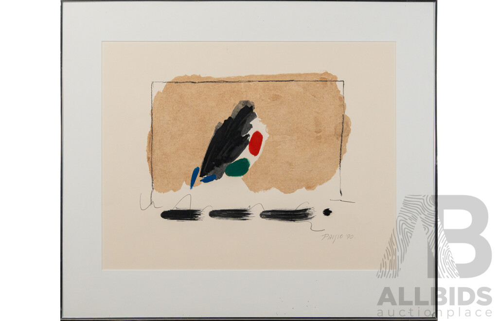 Franco Paisio, (20th Century, Italian-Born Australian, 1936-), At the Window (1990), Wonderful Original Mixed Media, 73 x 85 cm (frame)