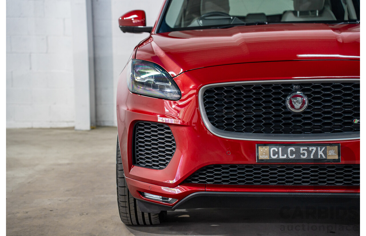 04/2019 Jaguar E-Pace P300 R-Dynamic HSE (221kW AWD) X540 MY19 4d Wagon Firenze Red Metallic Turbo 2.0L
