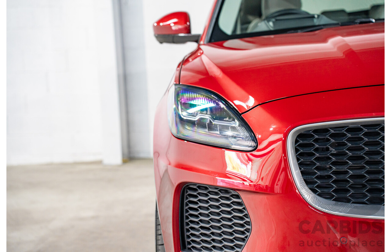 04/2019 Jaguar E-Pace P300 R-Dynamic HSE (221kW AWD) X540 MY19 4d Wagon Firenze Red Metallic Turbo 2.0L