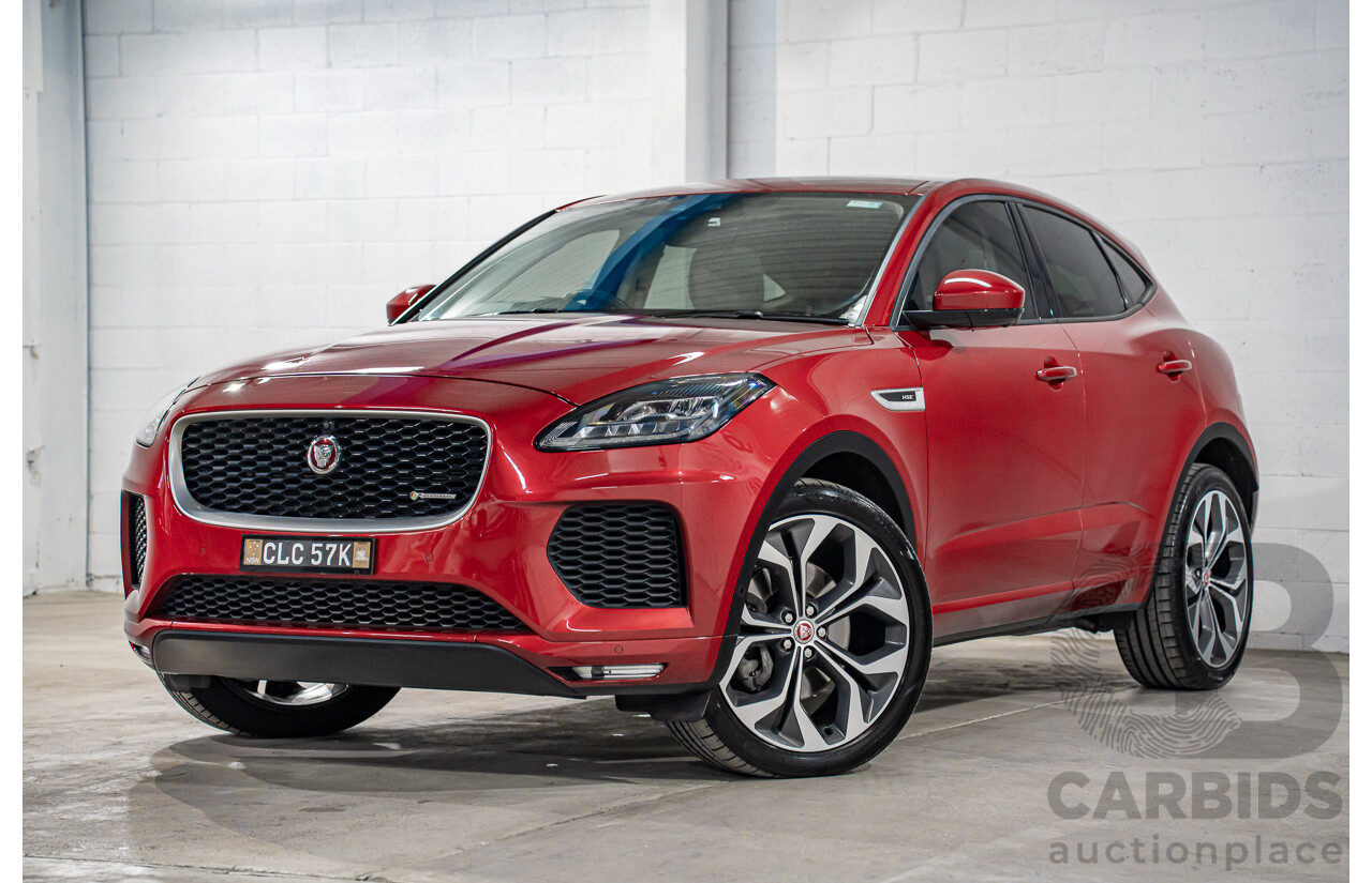 04/2019 Jaguar E-Pace P300 R-Dynamic HSE (221kW AWD) X540 MY19 4d Wagon Firenze Red Metallic Turbo 2.0L