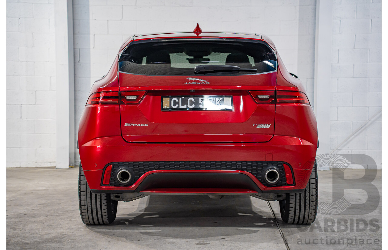 04/2019 Jaguar E-Pace P300 R-Dynamic HSE (221kW AWD) X540 MY19 4d Wagon Firenze Red Metallic Turbo 2.0L